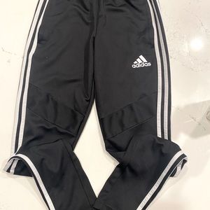Mens black Adidas track pants